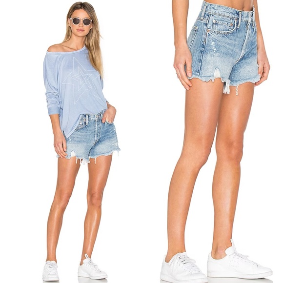 Agolde / Parker Vintage Cut Off Short in Swapmeet - Picture 2 of 6